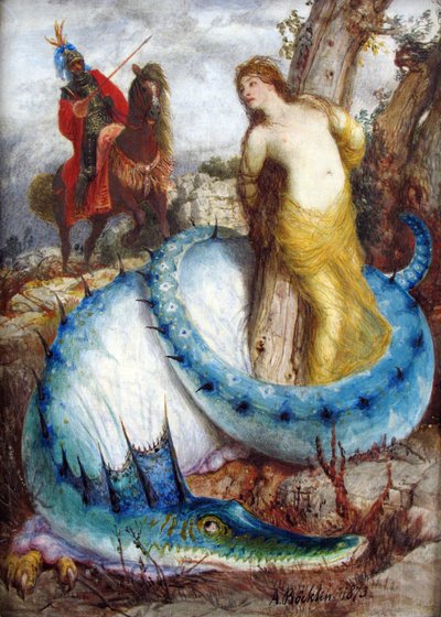 Ruggiero und Angelica von Arnold Böcklin